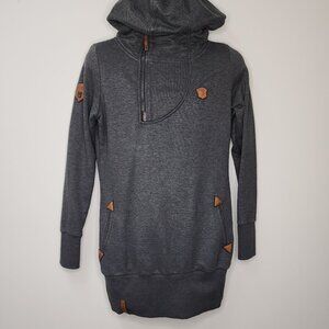 Naketano Long Zip Hoodie Sweatshirt (L)